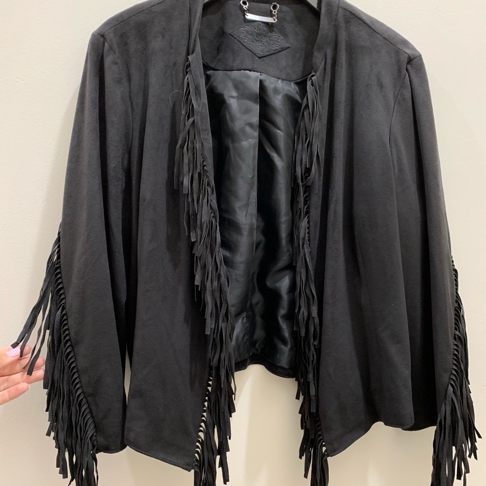 JouJou suede fringe jacket